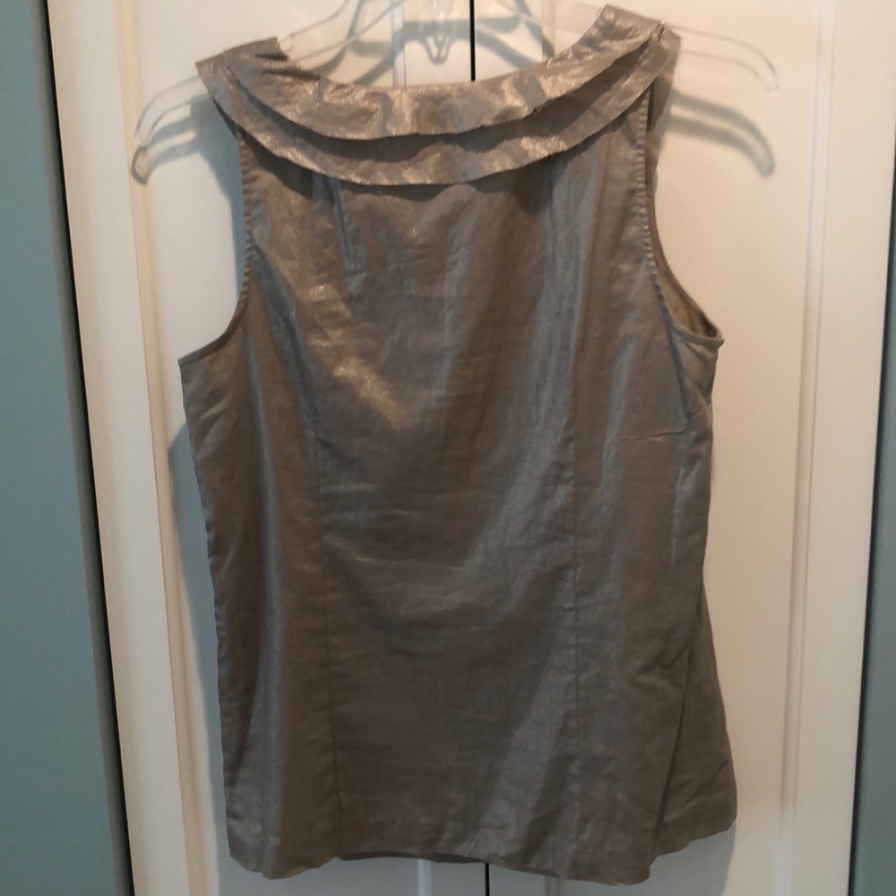 J. Crew Metallic Ruffle Top - Picture 5 of 8